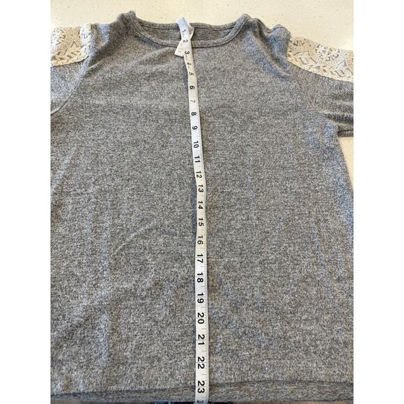 Flora Nikrooz Women's Pajama Set Loungewear Sleepwear Gray Embroidered‎ Lace M - Picture 5 of 9